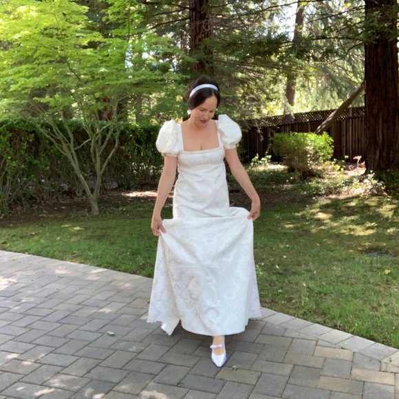 Coming Soon! Bridgerton Regency Jane Austen Emma Gown by eVaVie SZ Small-Medium - Picture 4 of 14